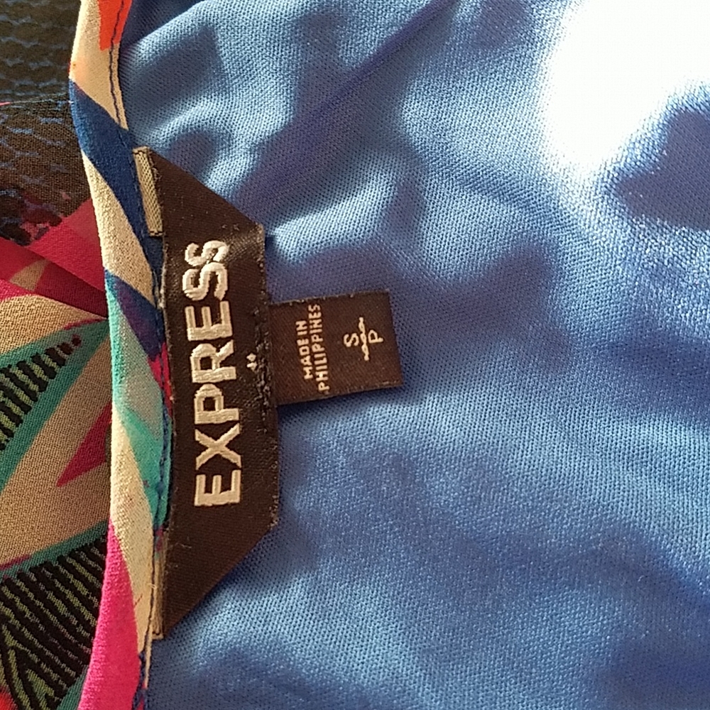 Express Mini Flowy Multi Color Dress - image 5